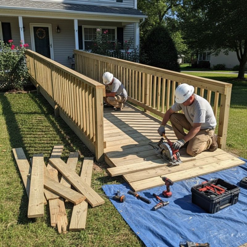 Deck Ramp Installation detail